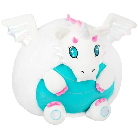Large 18" Squishable Crystal Dragon Unicorn Plush Stuffed Animal - Picture 1 of 12